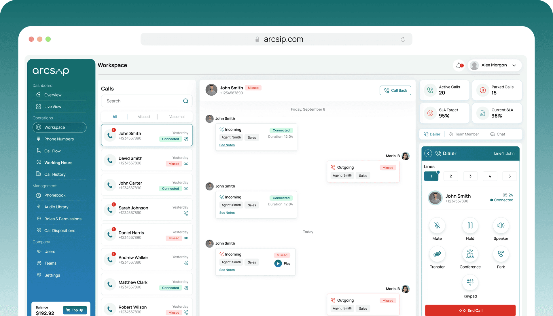 Making Your First Call on ArcSIP